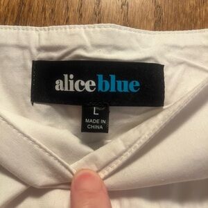 Alice Blue Pristine White Bell/Cupcake midi Skirt.